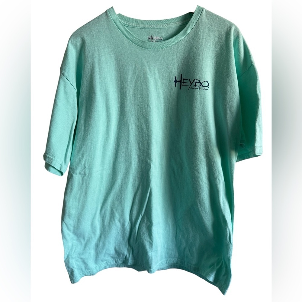 Heybo Men's Teal Graphic Tee